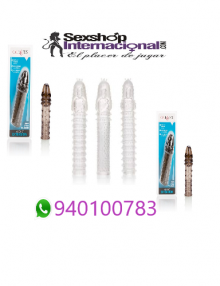 Funda extension de pene y estimulación vaginal sexshop 01-5335930